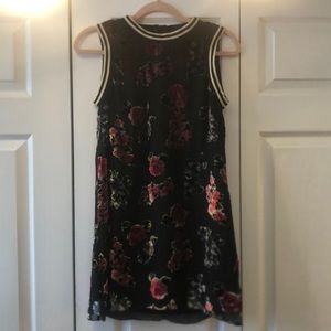 Anna Sui Silk Burnout Floral Dress